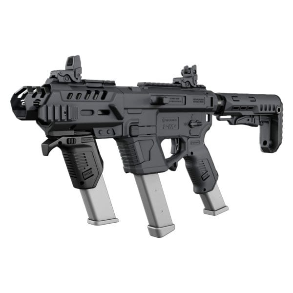 ערכת הסבה +PIX תואם M4 - מותאם למגוון אקדחים (ללא C) - שחור - בזוית