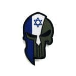 פאץ' דגל ישראל בשילוב גולגלת - צורני