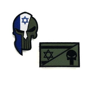 פאץ' דגל ישראל בשילוב גולגלת